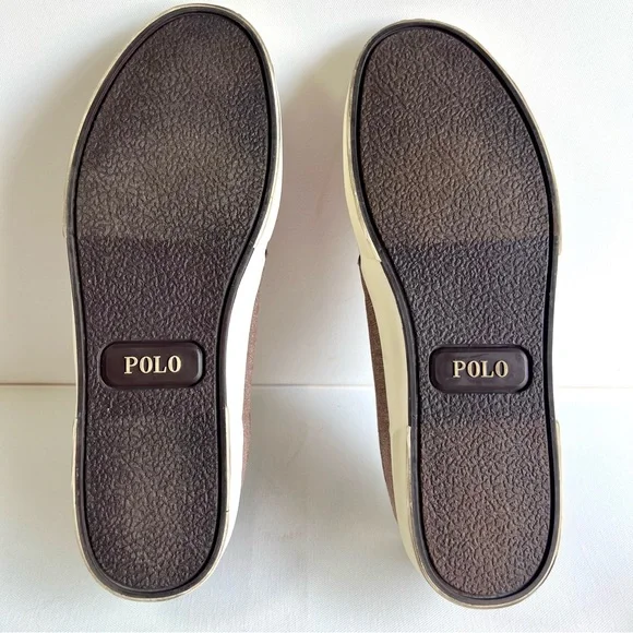 Polo Ralph Lauren Men’s Faxon Canvas Sneaker • Size 13D • Brown • Casual - Picture 8 of 14
